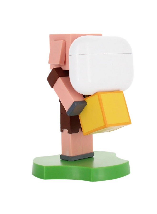 Exquisite Gaming: Holdems: Minecraft - Piglin - Earbud & Phone Holder, Cable Guys, 4" Mini Collectible with A Twist, Game Licensed Figure Stand - Image 2