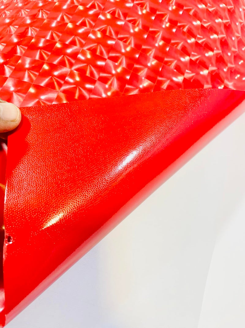 HOME13 Vinyl 3D Bubble Car Wrap Self Adhesive Vinyl Wrap Sheet Sticker Decal Roll Film (24x96 Inch_ 3D Red Bubble Wrap) - Image 4