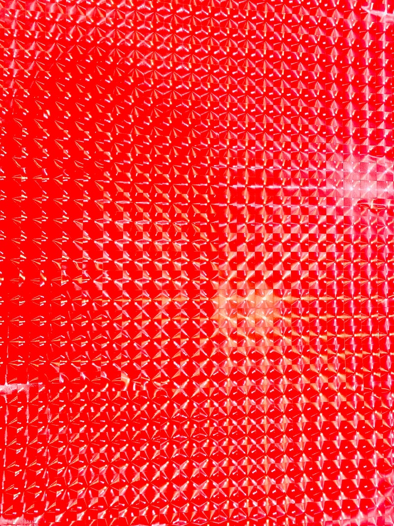 HOME13 Vinyl 3D Bubble Car Wrap Self Adhesive Vinyl Wrap Sheet Sticker Decal Roll Film (24x96 Inch_ 3D Red Bubble Wrap) - Image 3