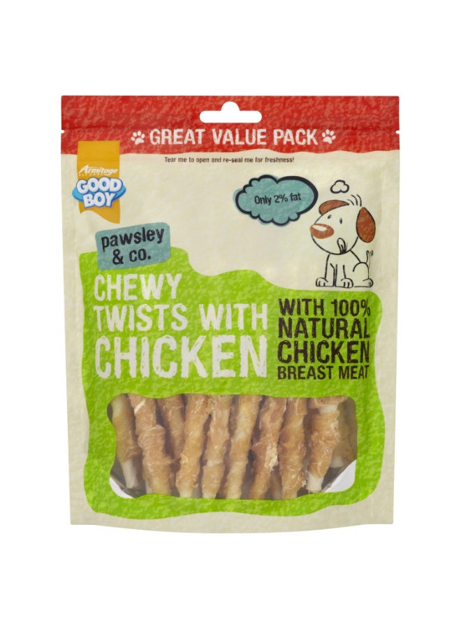 Good Boy Chewy Chicken Twists Dog Treats 320g Value Pack - Image 1