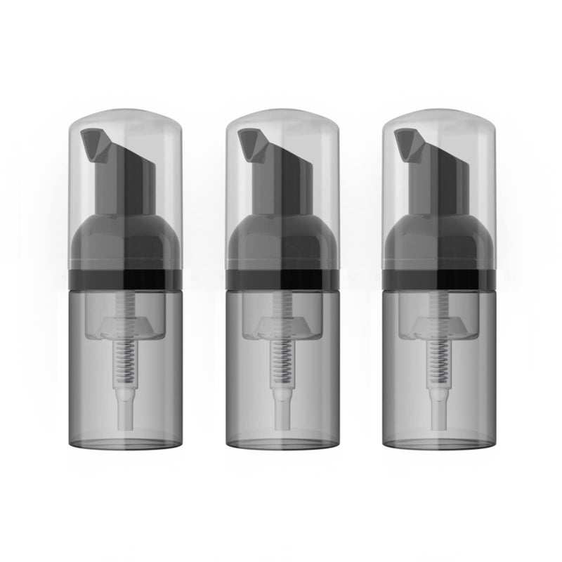 LONGWAY 3PCS Travel Size Foam Pump BottleMini Empty Pump Bottle Dispenser30ml1 fl oz Black