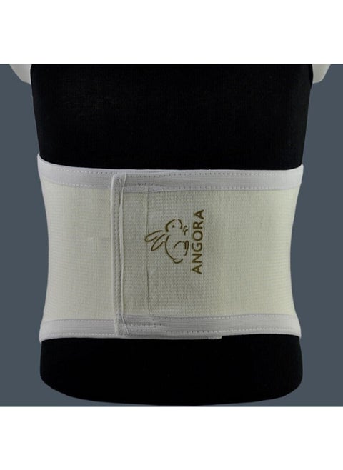 Ecru Angora Wool Velcro Waist Corset Undershirt Daily Wool