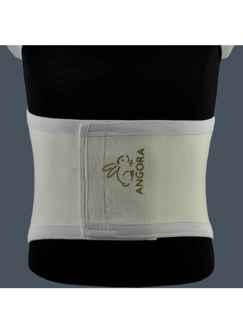 Ecru Angora Wool Velcro Waist Corset Undershirt Daily Wool