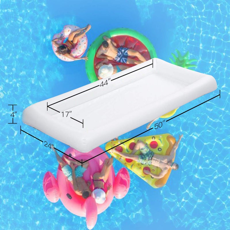 Novelty Place Inflatable Ice Serving Tray Buffet Bar with Drain Plug - Salad Food & Drinks Inflatable Cooler for Party Picnic and Camping (Pack of 1) - Image 2