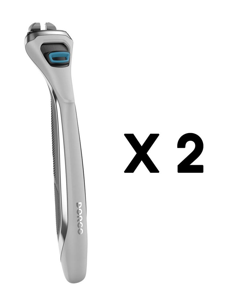 Dorco Pace 4 Pro - Four Blade Razor Shaving System - 2 Replacement Handles (Handles Only) - Image 2