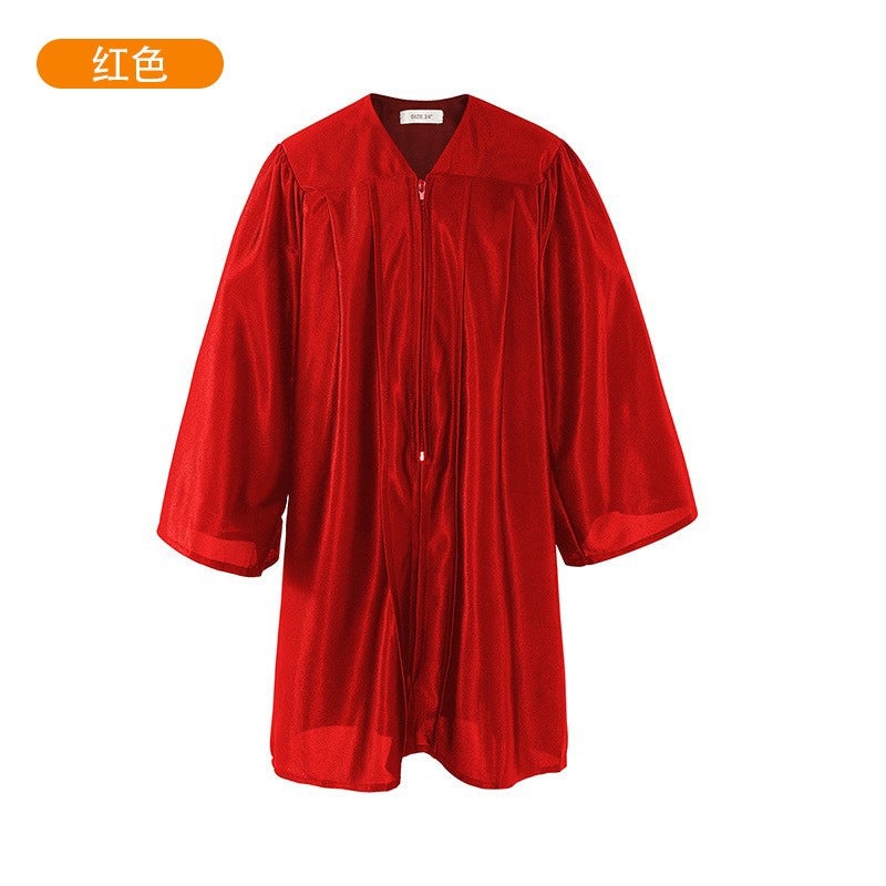 Jing Zhe Rui 2026 New Kids Graduation Gown Set with Cap - Kindergarten Elementary School Ceremony Dress, Knit Fabric, Unisex, Sizes 21-36 - Image 1