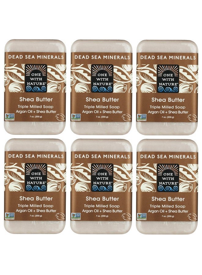 ONE WITH NATURE Ne With Nature Shea Butter Dead Sea Mineral Soap 7 Ounce Bars (Pack Of 6) - Image 1