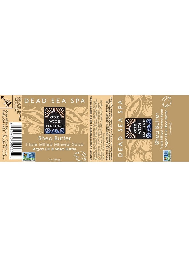 ONE WITH NATURE Ne With Nature Shea Butter Dead Sea Mineral Soap 7 Ounce Bars (Pack Of 6) - Image 4