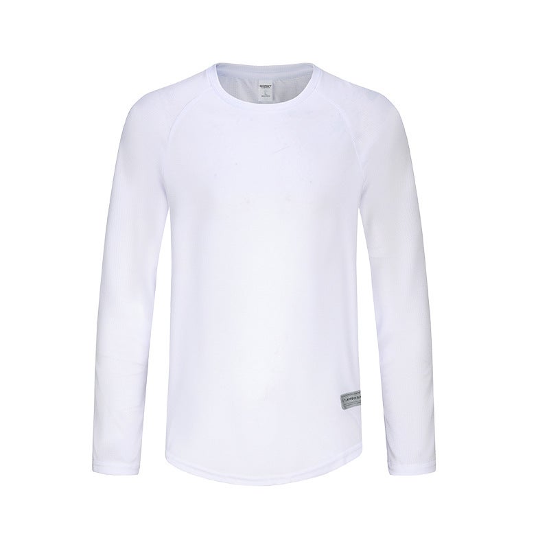 Generic 2024 Mens Quick-Dry T-Shirt Running Long Sleeve Light green - Image 4