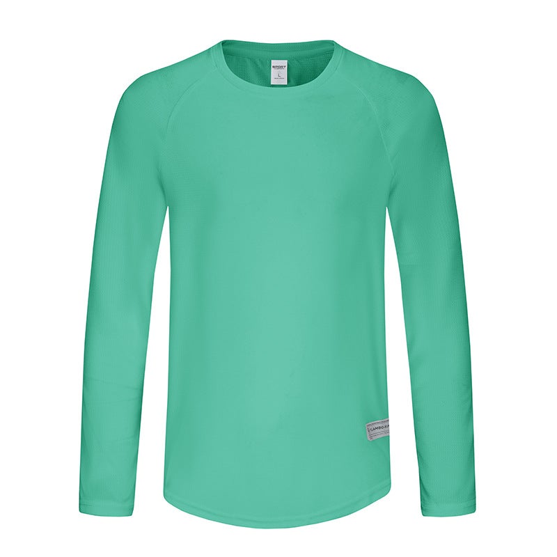 Generic 2024 Mens Quick-Dry T-Shirt Running Long Sleeve Light green - Image 1