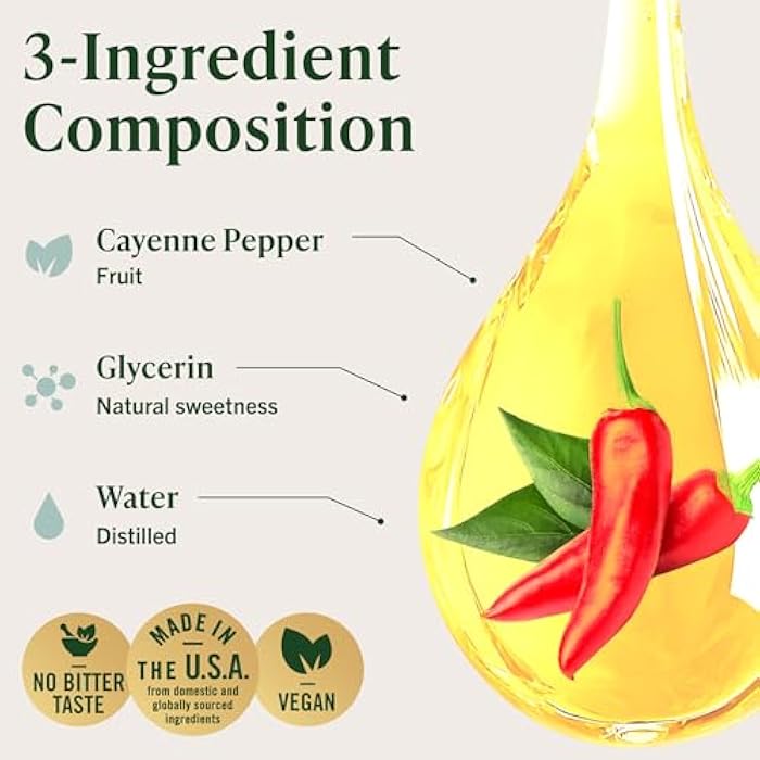 HERBAMAMA Cayenne Pepper Drops – Capsaicin Supplements for Metabolism & Circulation Support – Blood Sugar Support Supplement – Cayenne Pepper Extract – Non-GMO, Alcohol & Sugar-Free, 28-Day Supply - Image 4