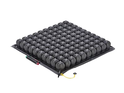 Roho Low Profile Quadtro Select Wheelchair Cushion 18 x 16 Adjustable Pressure Relief Air Seat Conforms to Your Body Shape and Weight Includes Pump Cover Repair Kit Instructions