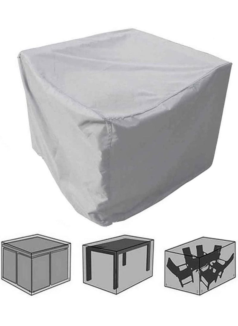 HomarKet Patio Furniture Covers, Outdoor Furniture Cover Waterproof, General Purpose, Outside Table and Chair Covers, Heavy Duty 210D 90x90x90cm, Grey  - Image 1