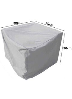 HomarKet Patio Furniture Covers, Outdoor Furniture Cover Waterproof, General Purpose, Outside Table and Chair Covers, Heavy Duty 210D 90x90x90cm, Grey  - Image 2