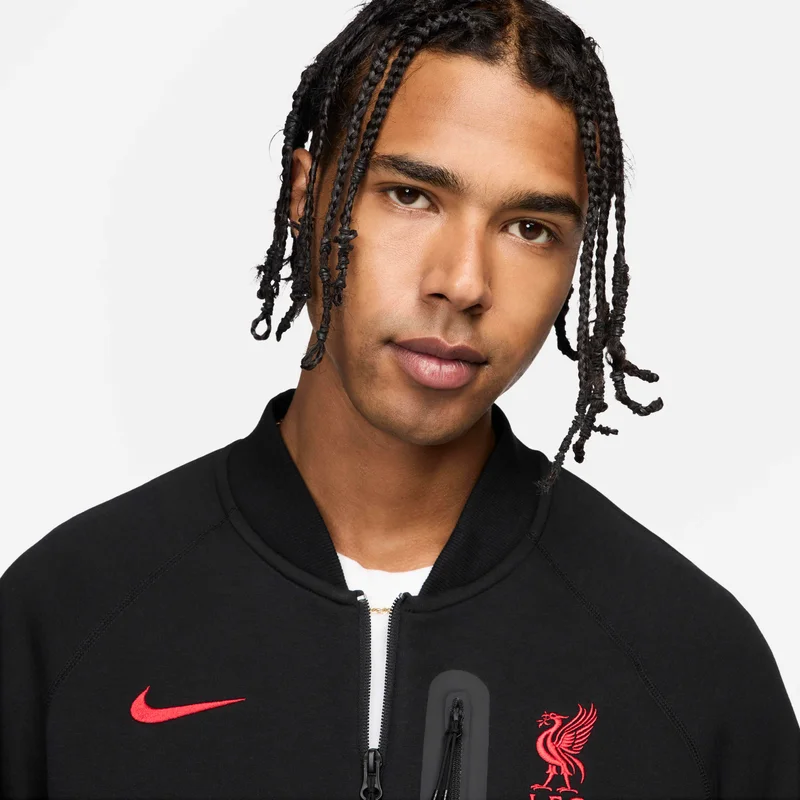 Nike Black Men's Liverpool F.C. Tech Fleece Football Jacket for Men | Best Price UAE