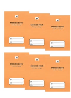 Psi 6-Piece Exercise Note Book 10mm Square Lined 200 Pages  - Image 1