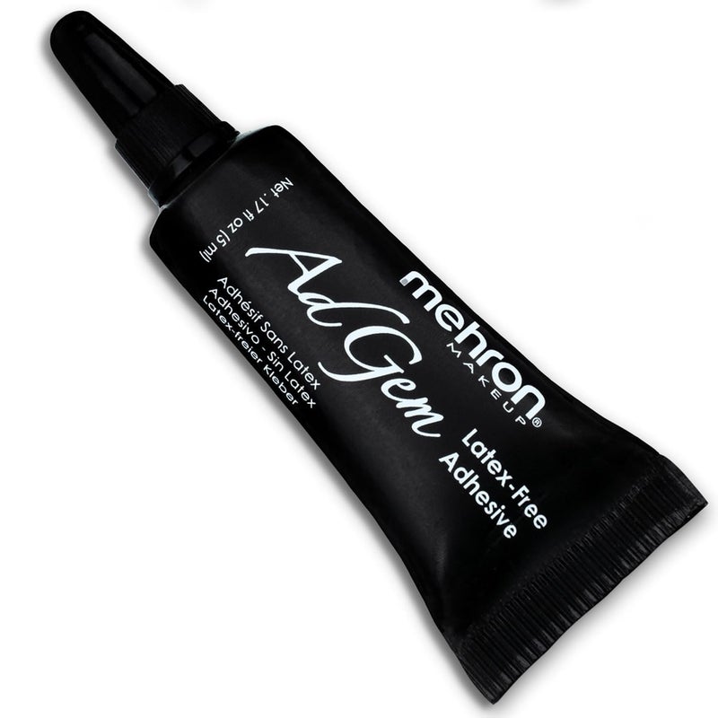 Mehron Makeup AdGem Adhesive LatexFree Body Eyelash Glue for Rhinestones False Lashes Strong Cosmetic Adhesive 17 fl oz 5 ml - Image 3