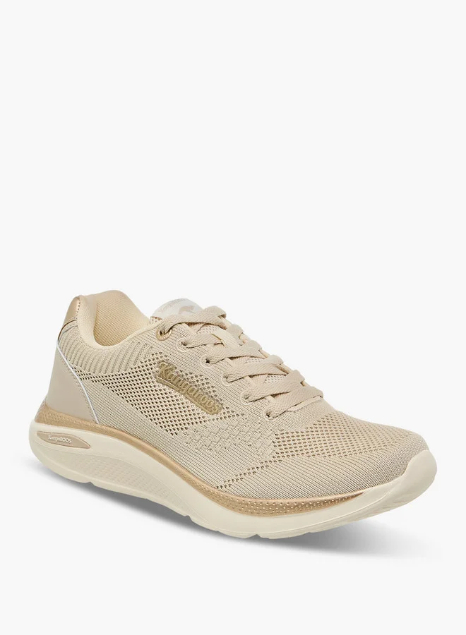 كانغاروس Women's Textured Lace-Up Sports Shoes
