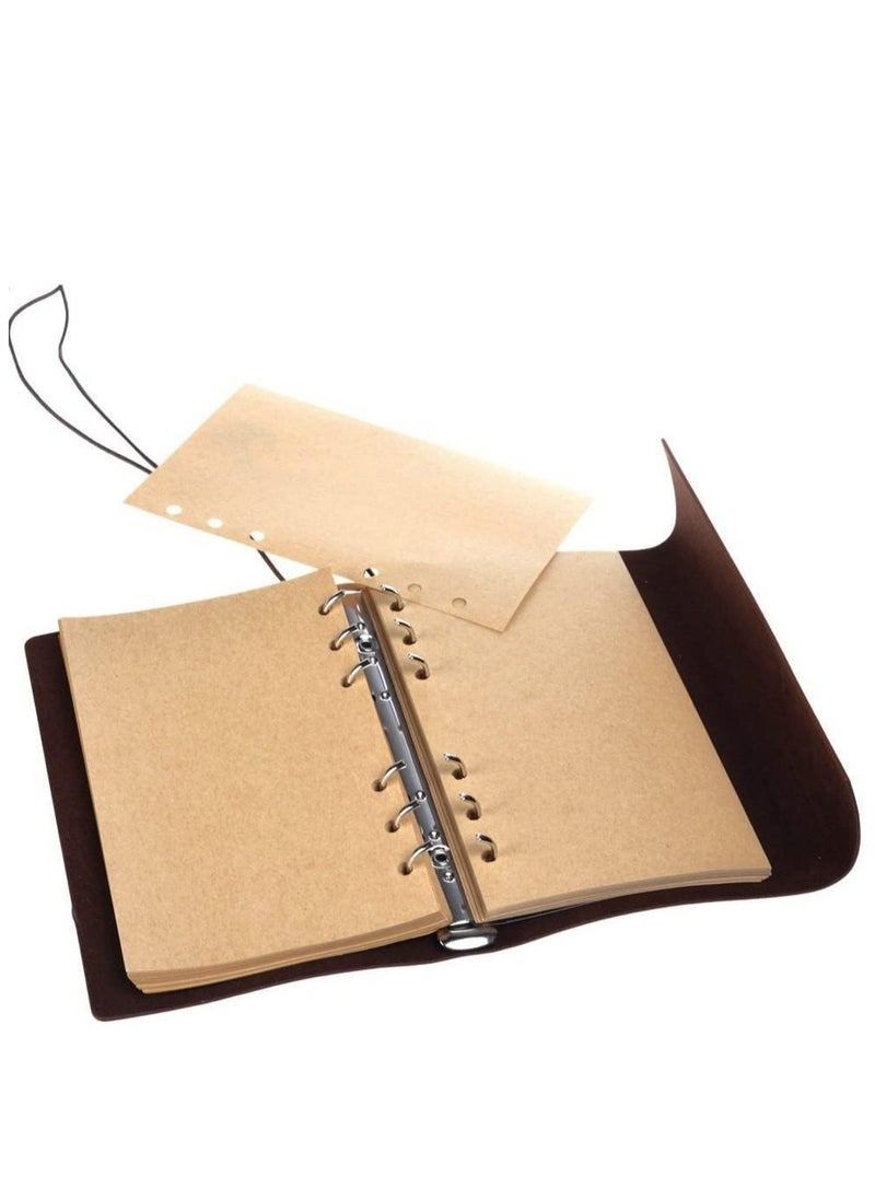 Oasisgalore Vintage Refillable Leather Notebook, Embossed Travel Journal, Spiral Bound Diary for Men & Women.  - Image 4