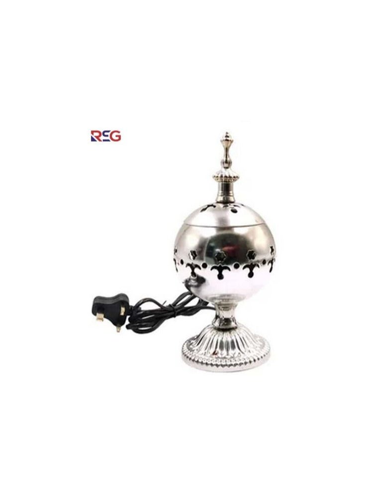 أر أس جي RSG – موقد عود بخور كهربائي أنيق بخور فضي/برونزي - WF-022  - Image 2