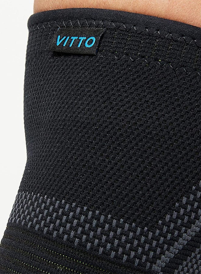 VITTO Knee Support Sleeve M size one pack||Black Green - Image 3