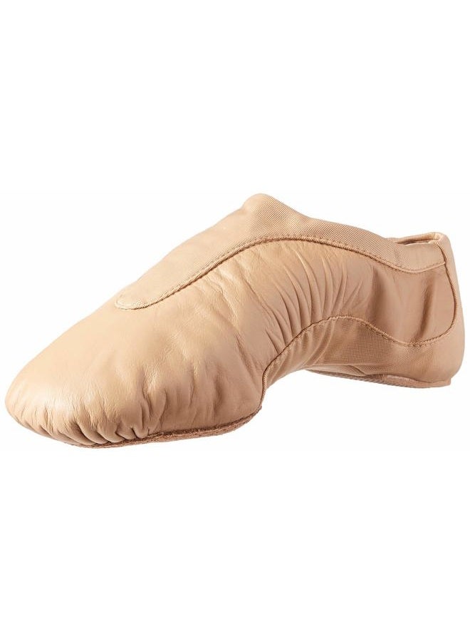 Bloch Dance Women's Pulse Leather and Neoprene Split Sole Jazz Shoe, Tan, 6 UK - Image 1