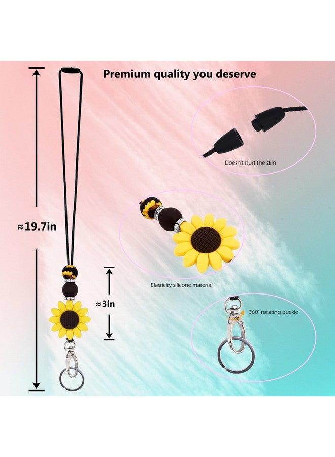 BIHRTC Id Badges Holder Retractable Cruise Lanyards Breakaway Lanyard Necklace For Women Teachers Student Nurse Neck Lanyard Key Chain Car Keys Id Badge Wallet Holder Employees Gift  - Image 2