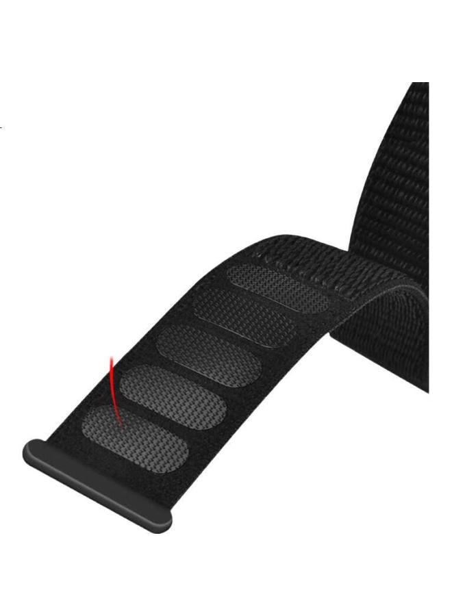 Freeson Compatible With Huawei Watch Fit3 Strap, Huawei Fit3 Smart Sports Watch Velcro Strap, Loop-Style Nylon Braided Band, Breathable Replacement Wristband, Black - Image 1