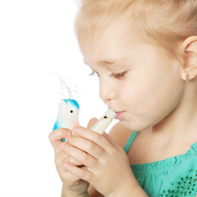 Gejoy Bird Water Whistles Ceramic Bird Call Warbling Water Whistles Colorful Porcelain Toys for Adults Birthday Easter Gift(6 Pcs,Timeless) - Image 4