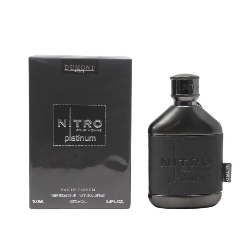 Dumont Nitro Platinum Eau De Parfum - Luxurious Fruity Amber - 3.4 Fl Oz - Image 4