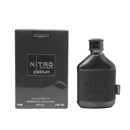Dumont Nitro Platinum Eau De Parfum - Luxurious Fruity Amber - 3.4 Fl Oz - Image 1