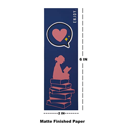 Papboo Designer Bookmarks Set of 10, Design- 2 - Specially Designed for Book, Artcard, Matte Finished,NO Repeat Designs, Multi-Color Bookmark (6 * 2 inches) - Image 4