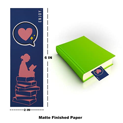 Papboo Designer Bookmarks Set of 10, Design- 2 - Specially Designed for Book, Artcard, Matte Finished,NO Repeat Designs, Multi-Color Bookmark (6 * 2 inches) - Image 5