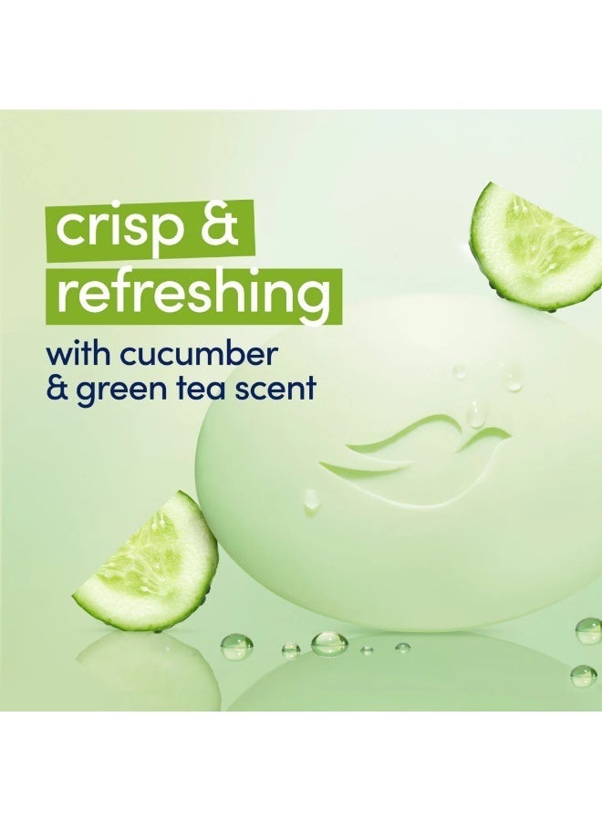 Dove Refreshing Beauty Bar Soap With Cucumber & Green Tea - 90g 4PC - Image 4