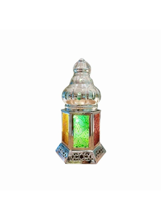 Vintage Islamic Style Metal Ramadan Lantern with Light and Sound 22X10 cm - Image 4