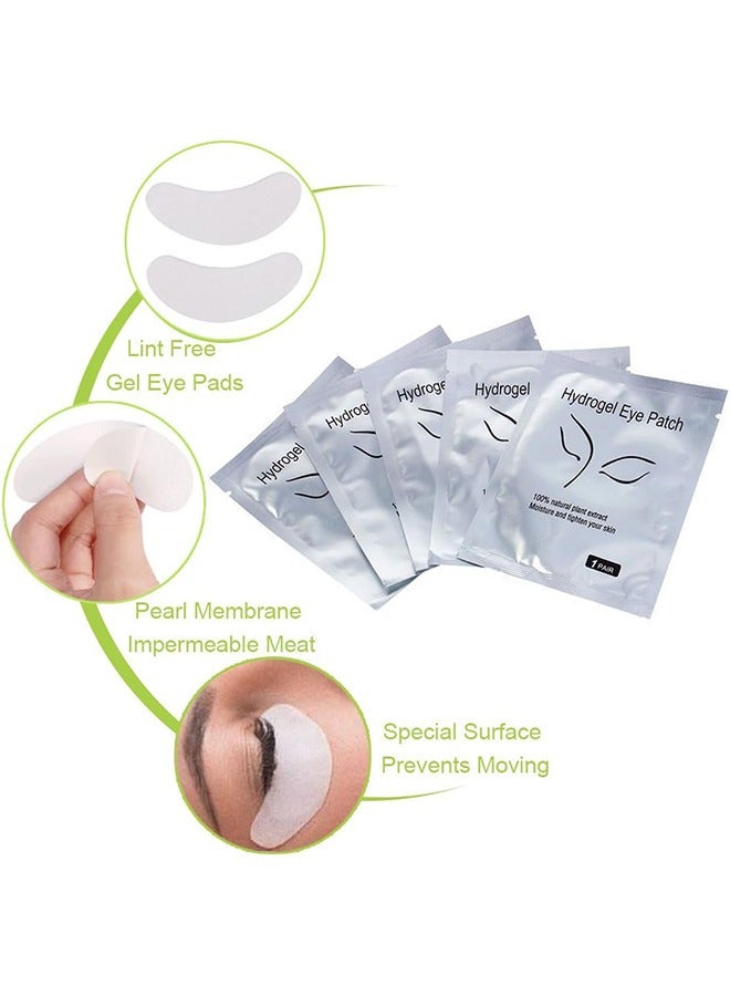 Generic 50 Pairs Hydrogel Eye Pads, Lint-Free for Eyelash Extension Grafting, DIY False Eyelash Lash Extension Makeup Eye Gel Pad, Beauty Makeup Mask Kit, Under Eye Gel Pad  - Image 3