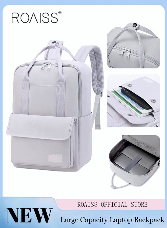 roaiss Travel Carry-On Luggage Unisex Functional Backpack with Large Capacity Storage Scientific Storage Simple Style Short Distance Travel Bag Student Backpack Laptop Bag - Image 1