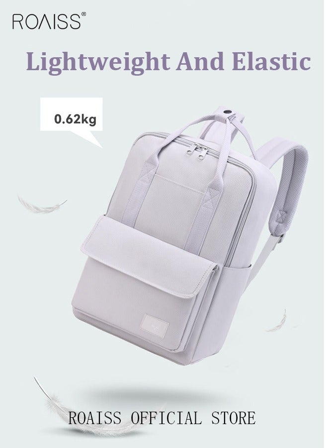 roaiss Travel Carry-On Luggage Unisex Functional Backpack with Large Capacity Storage Scientific Storage Simple Style Short Distance Travel Bag Student Backpack Laptop Bag - Image 4