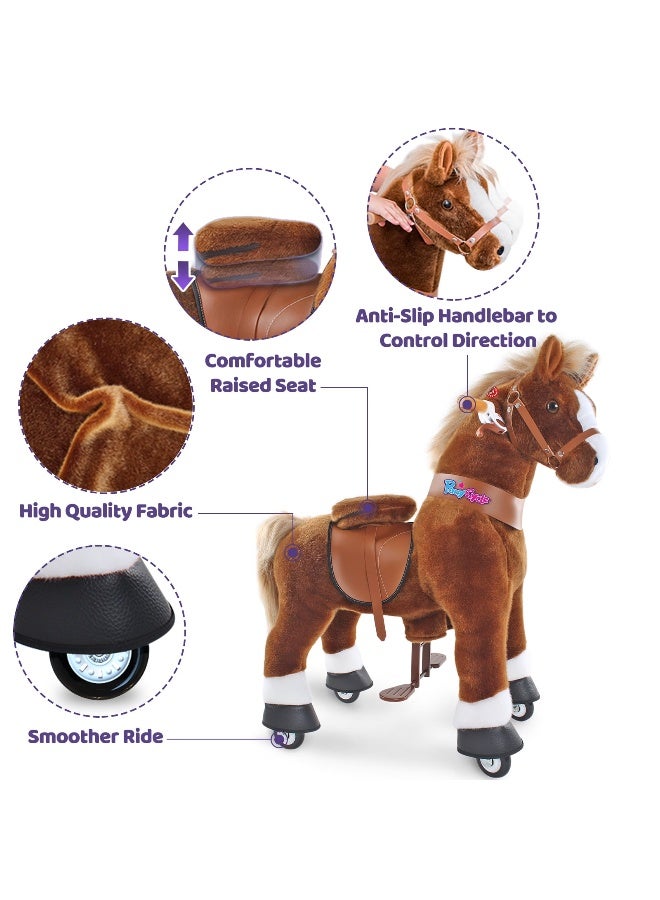 PonyCycle Brown Horse Ride-On Toy (S, 3-5 years, Brown) - Image 3