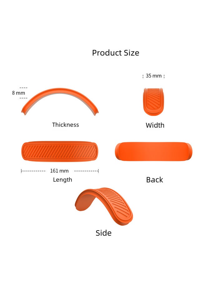Generic - Suitable For Apple AirPods Max Wireless Bluetooth Headset Beam Silicone Protective Cover Dustproof Protective Net-Color:T1 Black-Applicable Model:For Apple AirPods Max - Image 1