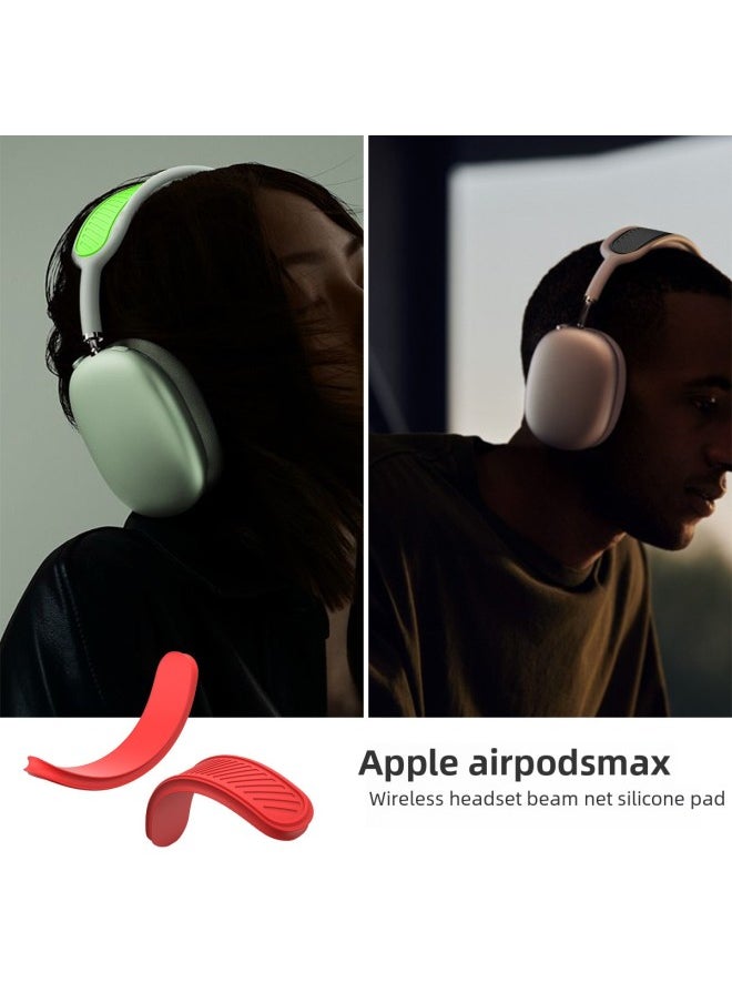 Generic - Suitable For Apple AirPods Max Wireless Bluetooth Headset Beam Silicone Protective Cover Dustproof Protective Net-Color:T1 Black-Applicable Model:For Apple AirPods Max - Image 1