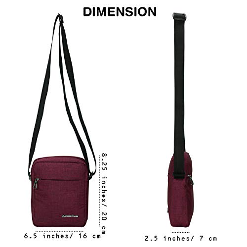 COSMUS OPAL Maroon Polyester 5 Ltr Unisex Sling Bag - Image 5