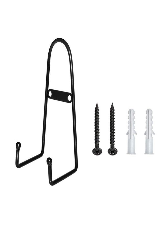 MOCOUM 4 Pack Wall Mount Plate Display Stands, Medium Wall Easel Holder Plate Hanger Vertical Plate Stand Holders, Wall Display Picture Frame Stand for Decorative Plates, Arts (Straight, 6 inch) - Image 2