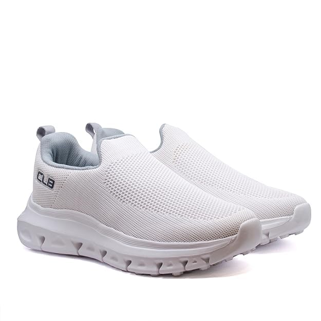 Columbus Freeman Slip-On Shoes | Casual Shoes| Fashion Shoes| Tennis Shoes| Outdoors Shoe for Men's(Wht/D Gry),UK08 - Image 1