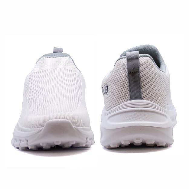 Columbus Freeman Slip-On Shoes | Casual Shoes| Fashion Shoes| Tennis Shoes| Outdoors Shoe for Men's(Wht/D Gry),UK08 - Image 4