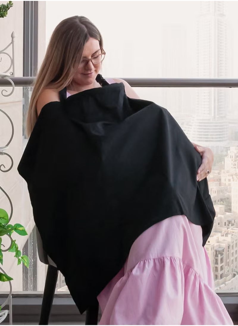 Gonice 100% Organic Fabric Durable Lightweight Nursing Privacy Cover Wraps Burp Cloth  - Image 4
