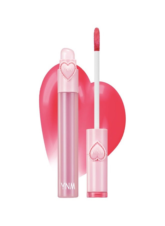 YOU NEED ME YNM Heart Jelling Tint, CHERRY JELLING, Silicone Lip Brush Included, K-Beauty, Non-Sticky, Moisturizing, Smudge-Proof, Korean Lip Tint, Long-Lasting, Vivid Color, 0.09 oz - Image 1