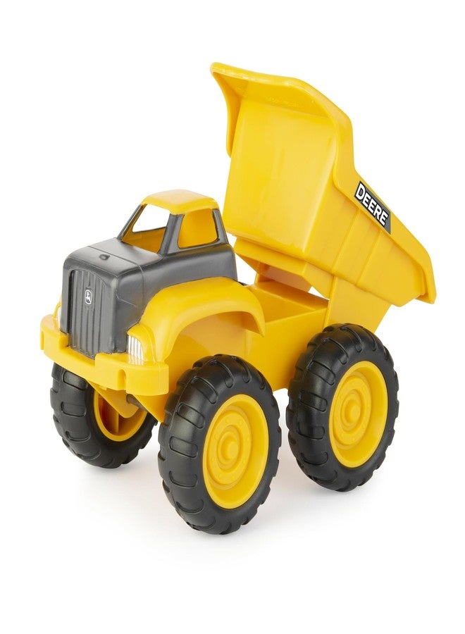 John Deere TOMY John Deere Sandbox Toy Set - Includes Dump Truck Toy, Bucket and Beach Shovel - Toddler Outdoor Construction Toys - Summer Sand Toys - Yellow - 3 Count - Image 2