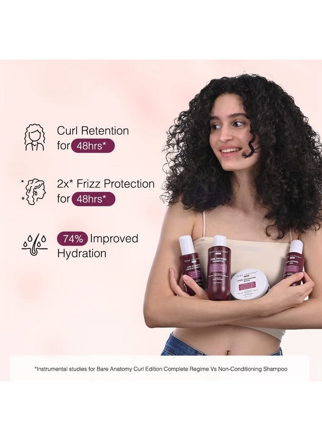 BARE ANATOMY - Curl-Boosting Cream Leave-In Conditioner | Get Curls With 2X Frizz Protection | Enriched With Coconut Oil, Hyaluronic Acid & Castor Oil | Get Smoother, Healthy & Glossy Hair | 140Ml - Image 1