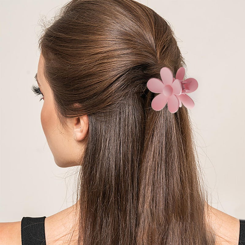 Sunolga 8PCS Hair Clips for Women, Flower Claw Clips for Thick Hair, Non-Slip Hair Accessories with Multi-Styles, Colorful Hair Claw Clips and Variety Pack, Ideal for Girls - Image 4